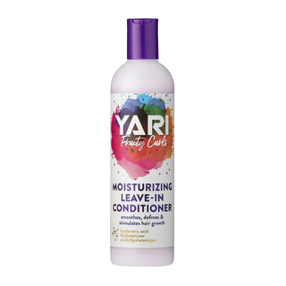 Yari Fruity Curls moisturizing leave-in conditioner bottle on a white background