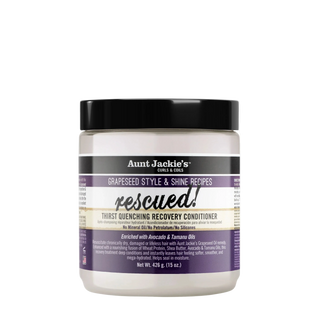 Aunt Jackie's conditioner jar on a white background