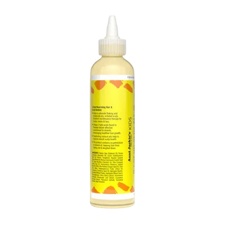 Bottle of Aunt Fannie's Kids E-Blast Vitamin E & Flaxseed Nourishing Scalp Remedy on a white background