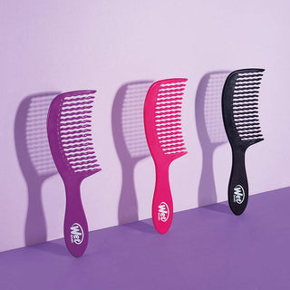 Wet Brush Detangling Wave Tooth Comb - Pink