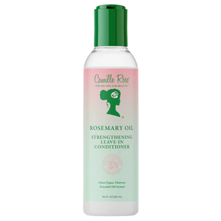 Camille Rose Rosemary Oil Strengthening Leave-In Conditioner bottle on a white background