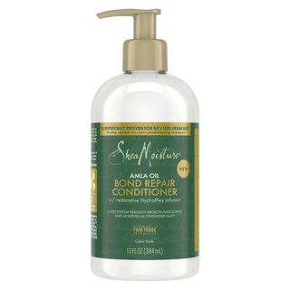 SheaMoisture Amla Oil Bond Repair Conditioner bottle on a white background