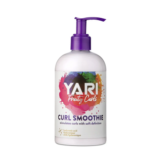 Yari Curl Smoothie bottle with colorful label on a white background