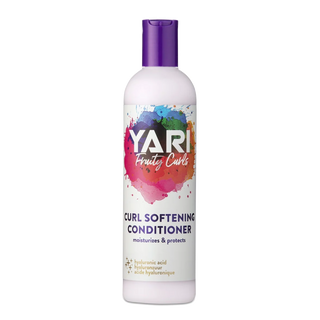 Yari Fruity Curls Curl Softening Conditioner bottle on a white background