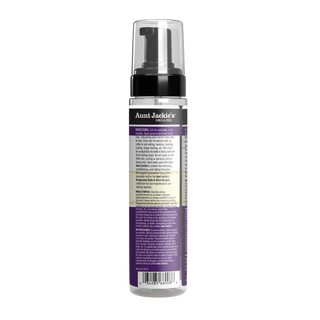 Aunt Jackie's frizz patrol setting mousse bottle on a white background