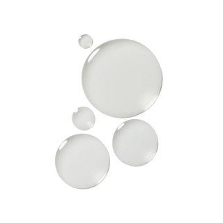 Set of white spherical objects on a white background