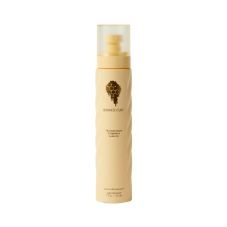 Beige bottle with wooden cap on a white background