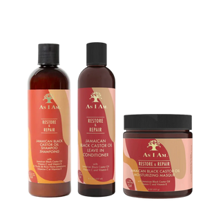 As I Am Jamaican Black Castor Oil Set