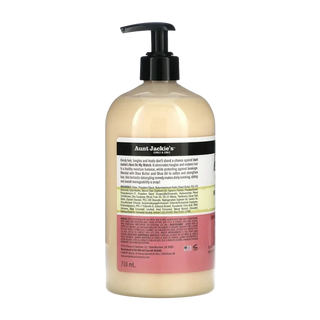 Bottle of Aunt Jackie's product with pump on a white background Aunt Jackie's instant detangling therapy bottle on a white background