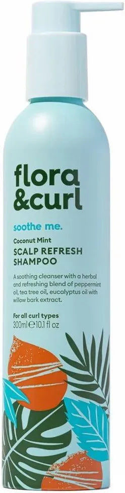 Flora & Curl Coconut Mint Scalp Refresh Shampoo - 300ml Flora & Curl