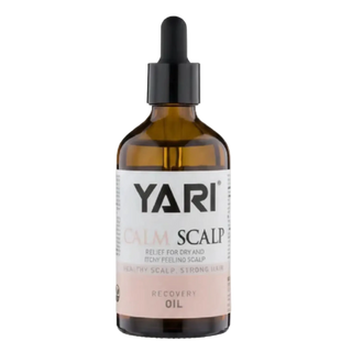 YARI Scalp oil bottle with dropper on a white background