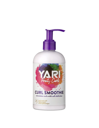 Yari Curl Smoothie bottle with colorful label on a white background
